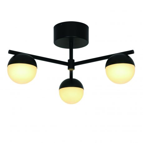 Lustre aplicate - Lustra Design Minimalist Stil Nordic Contina 3L negru