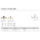 Lustre aplicate - Lustra Design Minimalist Stil Nordic Contina 3L negru