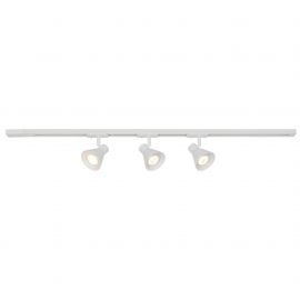 Set, Sina 1 metru Nordlux Link cu 3 Spoturi directionabil Eik alb