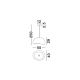 Pendule, Lustre suspendate - Lustra suspendata design modern, LEFKO-AERE, L 50cm
