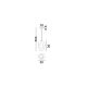 Pendule, Lustre suspendate - Lustra/Pendul design modern, TEMPUS-LEFKO, L 20cm