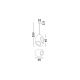 Pendule, Lustre suspendate - Lustra/Pendul design modern, TEMPUS-LEFKO, L 30cm