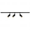 Set, Sina 1 metru Nordlux Link cu 3 Spoturi directionabil Jerome negru