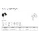 Aplice cu Spot - Aplica cu Spot Directionabil, 1xGU10, Boston negru