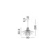 Pendule, Lustre suspendate - Lustra suspendata design decorativ, KAO, D 50cm