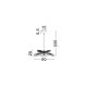 Pendule, Lustre suspendate - Lustra suspendata design natural, ARTIC, D 60cm