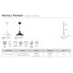 Pendule, Lustre suspendate - Lustra Design Scandinav Minimalist Dorina 45 Negru