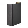 Aplica LED exterior cu iluminat sus si jos IP54 Fold 10 Seaside black