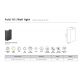 Aplice - Aplica LED exterior cu iluminat sus si jos IP54 Fold 10 Seaside black