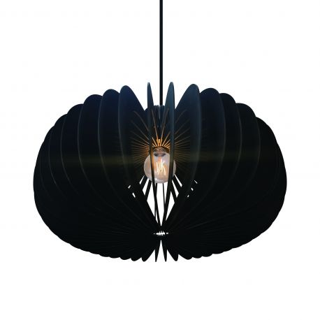Pendule - Lustra Suspendata din Lemn, Hazo 65 Negru