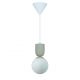 Pendule, Lustre suspendate - Pendul cu Forma Organic din Ceramica si Sticla, Sadie bej