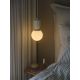 Pendule, Lustre suspendate - Pendul cu Forma Organic din Ceramica si Sticla, Sadie bej