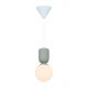 Pendule, Lustre suspendate - Pendul cu Forma Organic din Ceramica si Sticla, Sadie bej