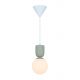 Pendule, Lustre suspendate - Pendul cu Forma Organic din Ceramica si Sticla, Sadie bej