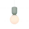 Pendul cu Forma Organic din Ceramica si Sticla, Sadie bej