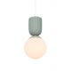 Pendul cu Forma Organic din Ceramica si Sticla, Sadie bej