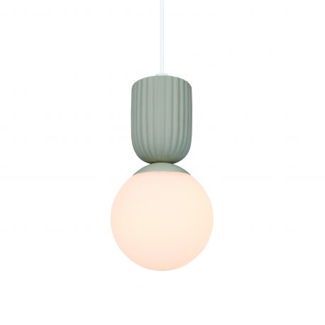 Pendule, Lustre suspendate - Pendul cu Forma Organic din Ceramica si Sticla, Sadie bej