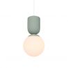 Pendul cu Forma Organic din Ceramica si Sticla, Sadie bej