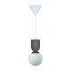 Pendule, Lustre suspendate - Pendul cu Forma Organic din Ceramica si Sticla, Sadie maro deschis
