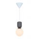 Pendule, Lustre suspendate - Pendul cu Forma Organic din Ceramica si Sticla, Sadie maro deschis