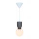 Pendule, Lustre suspendate - Pendul cu Forma Organic din Ceramica si Sticla, Sadie maro deschis