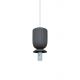 Pendule, Lustre suspendate - Pendul cu Forma Organic din Ceramica si Sticla, Sadie maro deschis