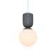Pendul cu Forma Organic din Ceramica si Sticla, Sadie maro deschis