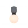 Pendul cu Forma Organic din Ceramica si Sticla, Sadie maro deschis