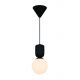 Pendule, Lustre suspendate - Pendul cu Forma Organic din Ceramica si Sticla, Sadie negru