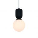 Pendul cu Forma Organic din Ceramica si Sticla, Sadie negru