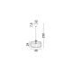 Pendule, Lustre suspendate - Lustra/Pendul design decorativ, PONN D 40cm