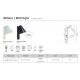 Aplice, corpuri de iluminat pentru pereti - Aplica Design Scandinav Minimalist, Wilmer alb