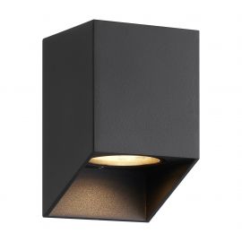 Aplice - Aplica Perete Exterior, Lumina in Jos, Protectie IP44, Nico negru