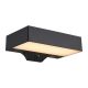 Lampi decorative si solare - Aplica solara cu senzor de miscare, protectie IP44, Monay Square negru