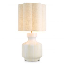 Veioze - Veioza, Lampa de masa LUX, Ceramica, Alb, Lorena