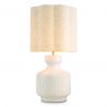 Veioza, Lampa de masa LUX, Ceramica, Alb, Lorena