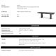 Mese dining - Masa Dining din Lemn, MDF furniruit, Gri Carbune, Winston 230x100cm