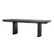 Mese dining - Masa Dining din Lemn, MDF furniruit, Gri Carbune, Winston 230x100cm
