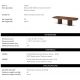 Mese dining - Masa Dining LUX din Lemn, Furnir Okoume, Glenmont 300x120cm