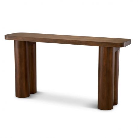 Console - Consola LUX din Lemn, Furnir Okoume, Lindbrook 150x40cm