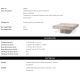 Masute Living - Masuta de Cafea Design LUX, Travertin, Silver, Sartoria, 83x83cm