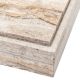 Masute Living - Masuta de Cafea Design LUX, Travertin, Silver, Sartoria, 83x83cm