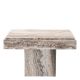 Masute Living - Masuta Laterala Design LUX, Travertin, Silver, Sartoria, 65x50cm
