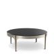 Masute Living - Masuta de Cafea Design LUX, Otel, Sticla, Negru, Artemisa
