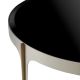 Masute Living - Masuta de Cafea Design LUX, Otel, Sticla, Negru, Artemisa