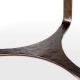 Mese dining - Masa Rotunda LUX din Aluminiu, Furnir de Stejar, Cambronne 152cm