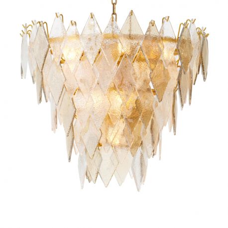 Candelabre, Lustre - Candelabru LUX, Sticla Realizata Manual, Rhombus S