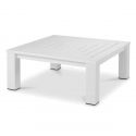 Masuta pentru interior/ exterior design LUX din aluminiu Vistamar alb, 101x101cm