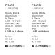 Aplice - Aplica LED iluminat exterior ambiental, IP65, PRATO alb