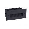 Spot LED incastrabil exterior, ambiental, IP65, POLKA negru